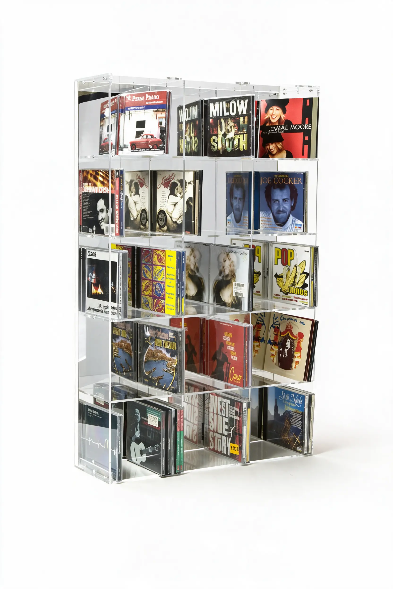 CD Modulregal, Rückwand: verspiegelt