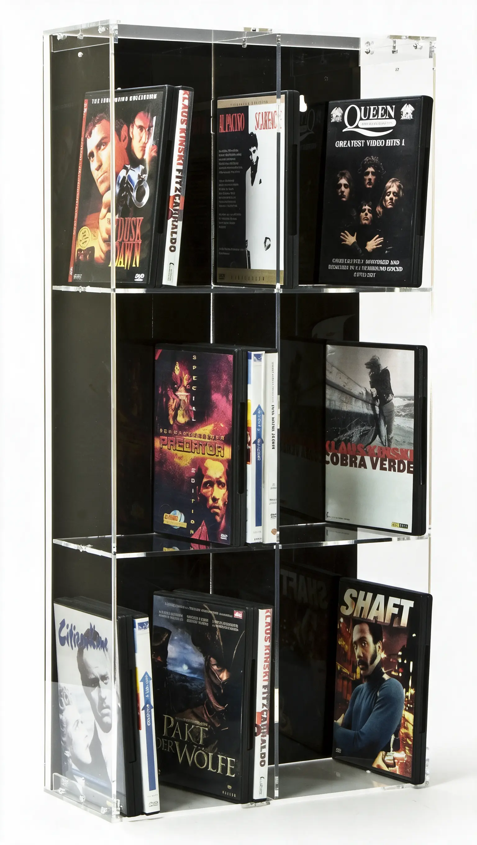 DVD Modulregal 2-spaltig, 33,5 x 75 cm