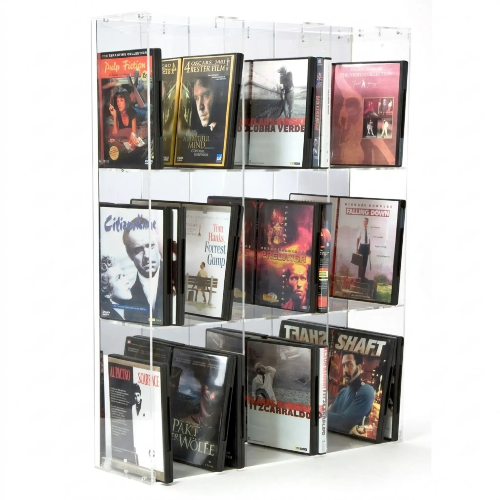 DVD Modulregal, Rückwand: verspiegelt