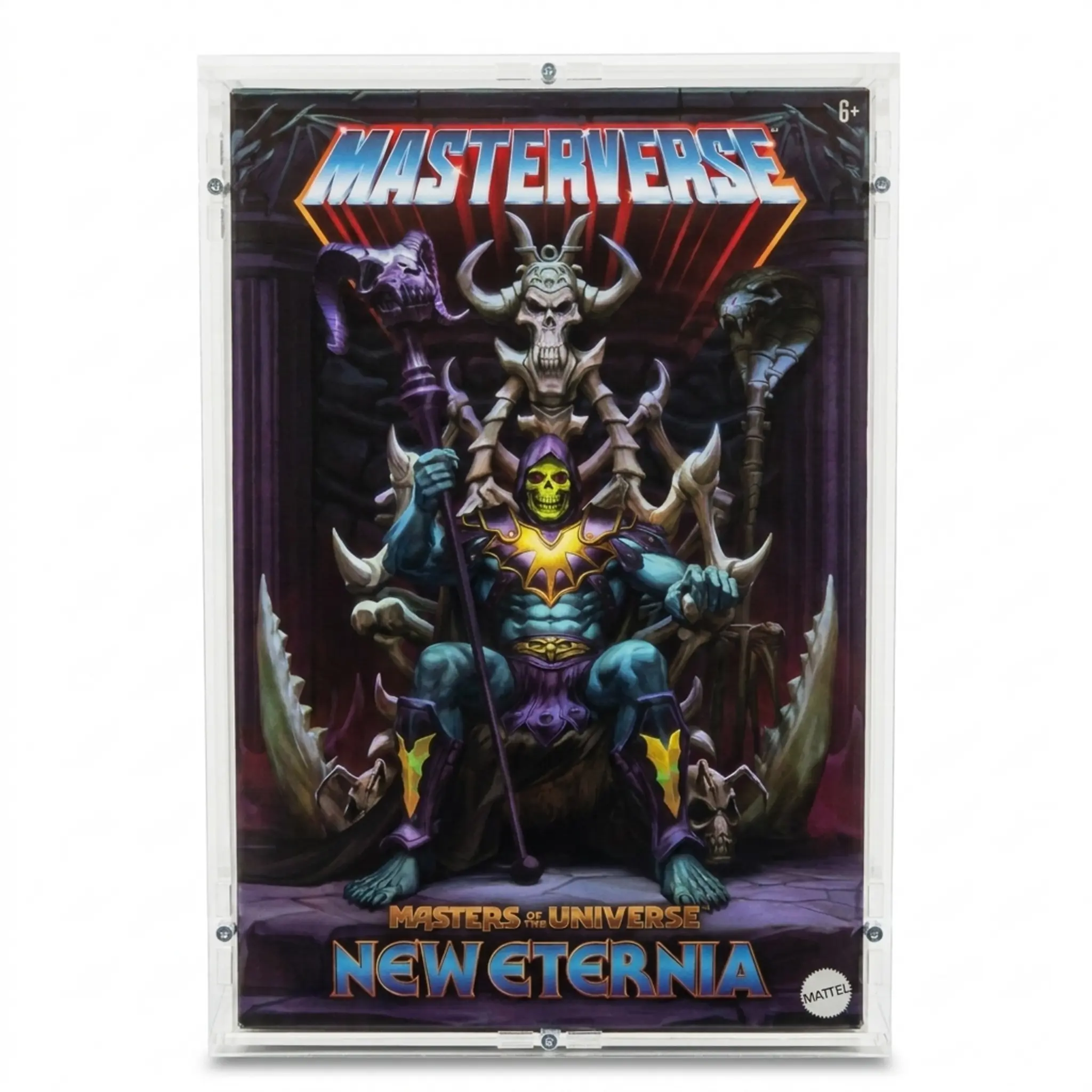 Masterverse New Eternia Skeletor & Thron Case - B18,7 x T17,9 x H27,9 - ohne Rahmen und Schiene