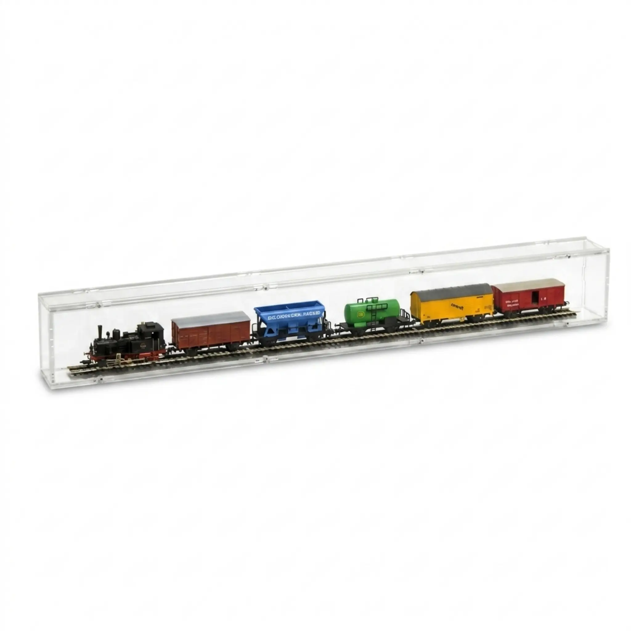Modellbahnvitrine H0 Segment 75cm, Rückwand: transparent
