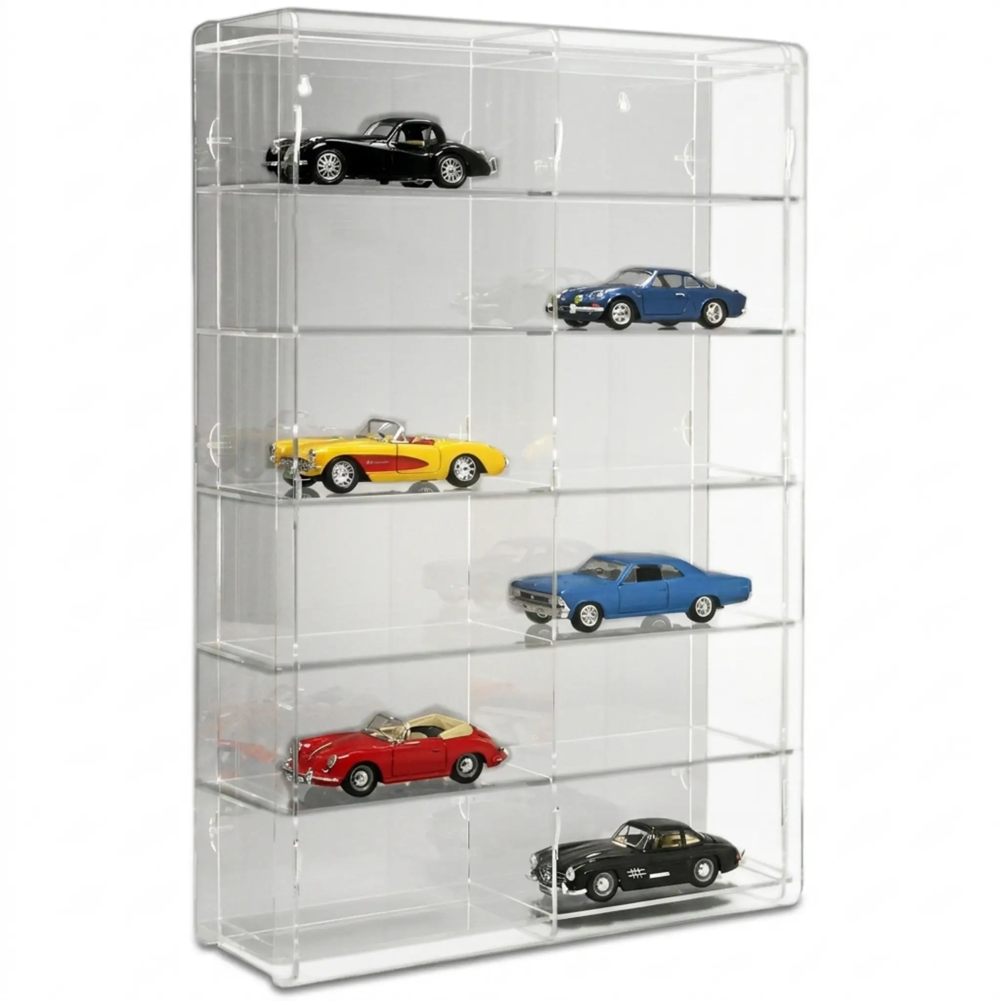 Modellautovitrine 1:24, Rückwand: transparent