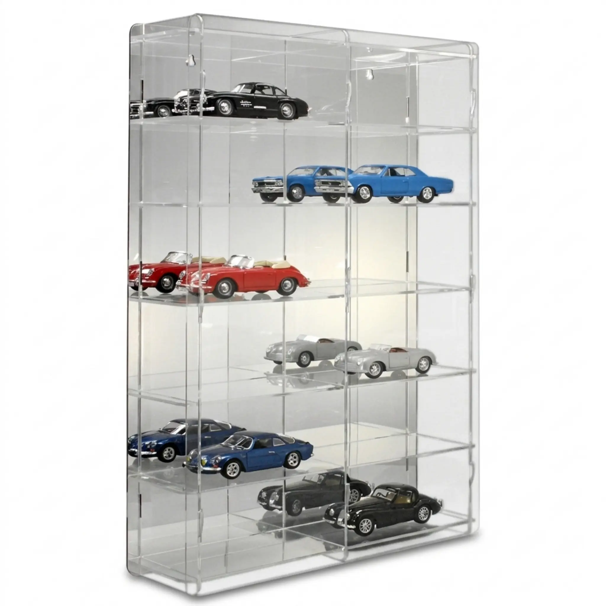 Modellautovitrine 1:24, Rückwand: verspiegelt