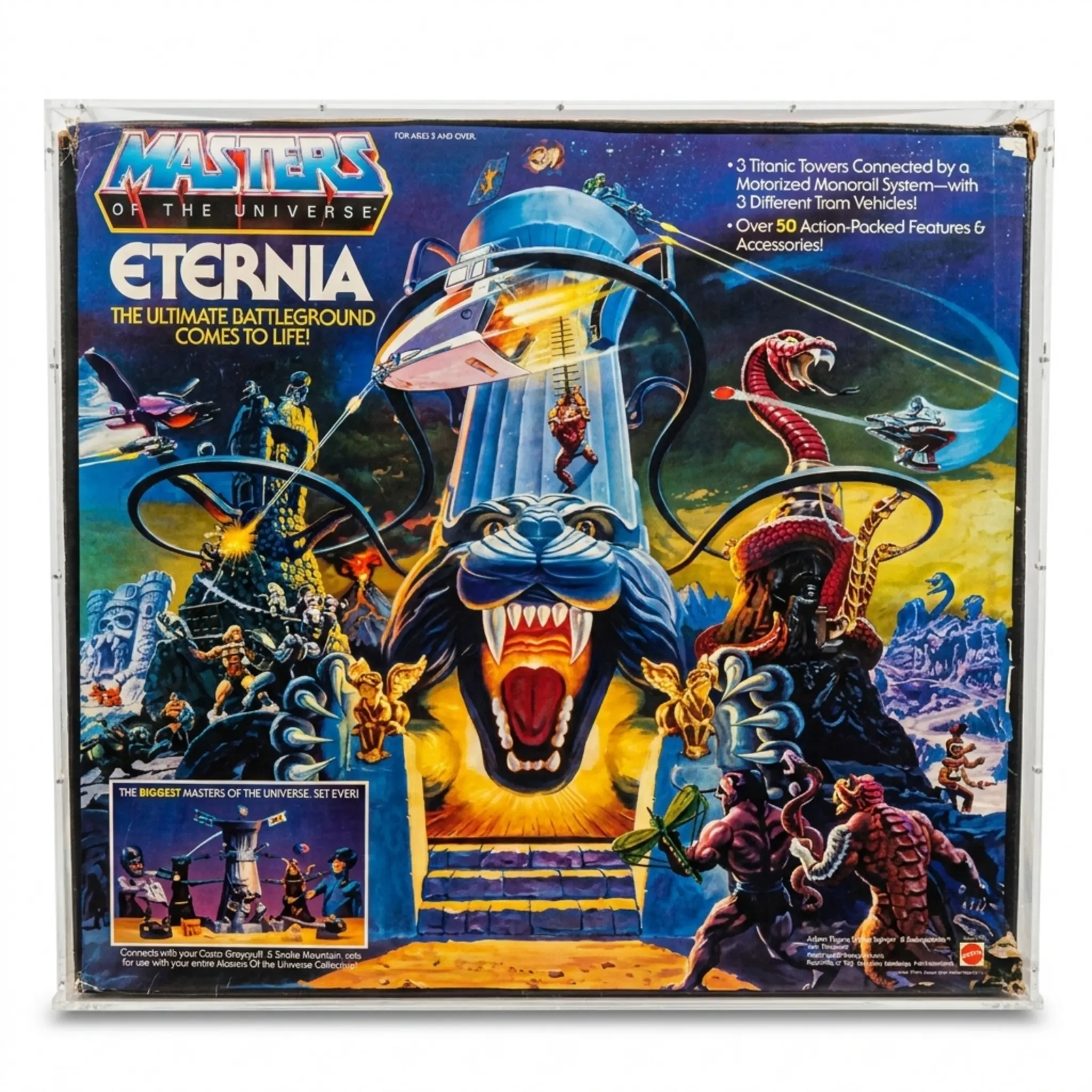 MotU Eternia Vintage Playset Box - B78,0 x T30,0 x H72,0 - ohne Rahmen und ohne Schiene