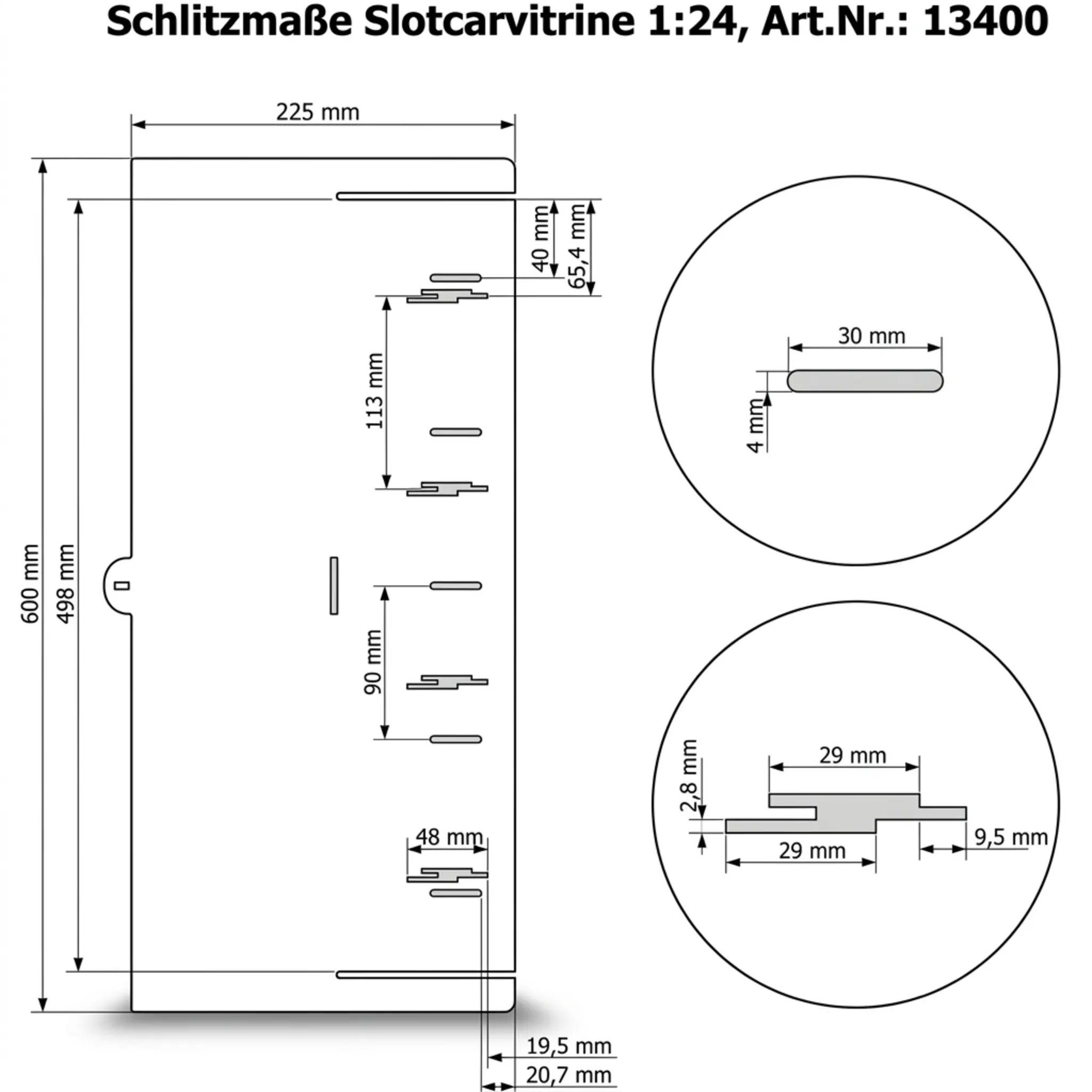 Slotcarvitrine 1:24