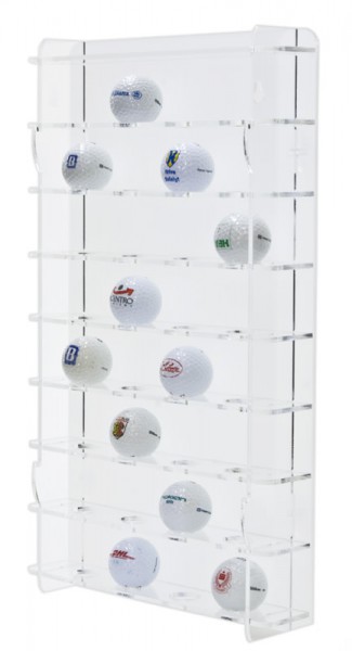  Golfball Regal mit transparenter Rückwand Bild 1