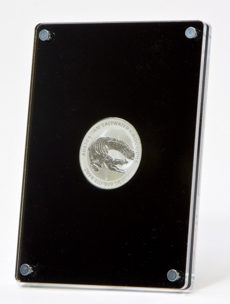 Stehender Münzrahmen für 1oz Sibermünzen d:40,7mm