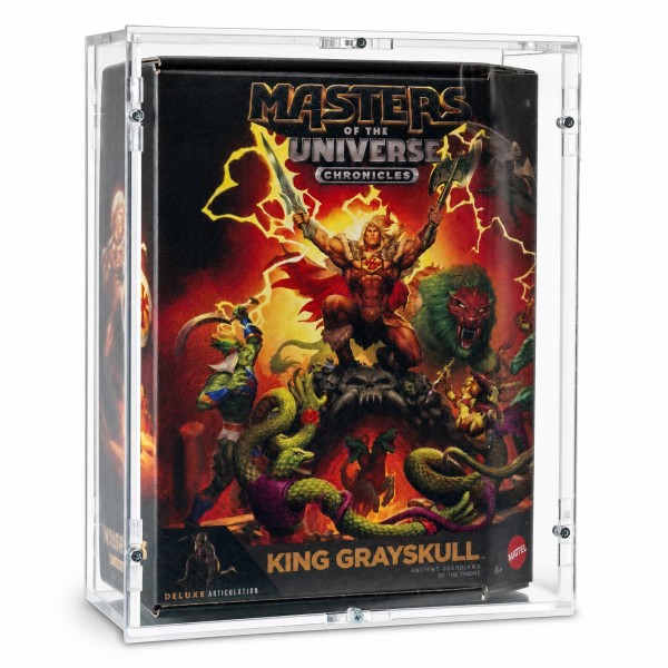 MotU Chronicles Gold Label - King Grayskull - Exklusiv Case - B18,7 x T7,2 x H24 - Keine Rahmen oder