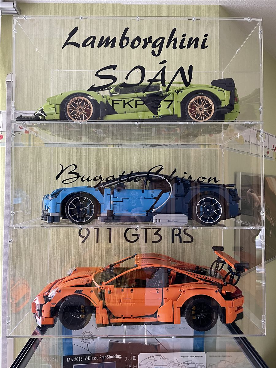 Echtes Kundenfoto: LEGO-Sammlung in einer Sora-Mehrfach-Vitrine